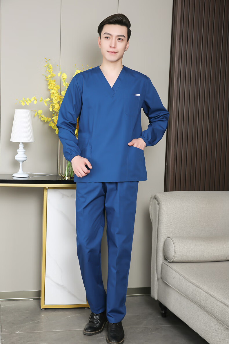 男女刷手服套装薄款洗手衣手术室短袖医生工作服长袖口腔牙科护士套装