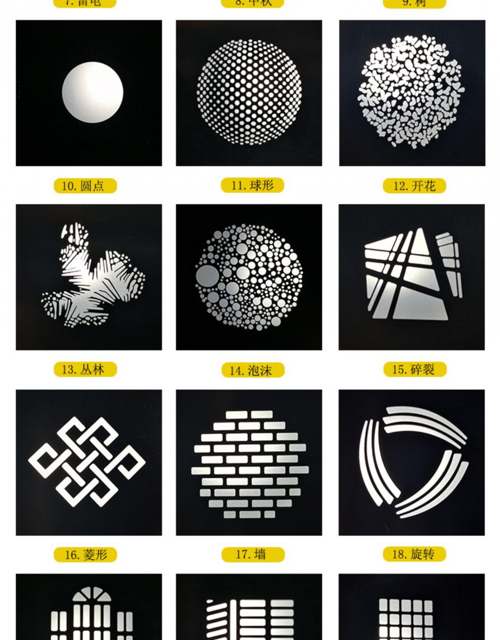 金贝神牛通用束光筒插片二代投影聚光筒插片摄影光学卡片束光筒投影
