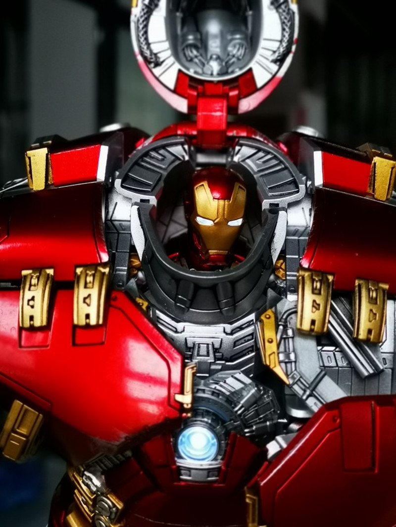 钢铁侠马克44可发光comicave 1/12mk44反浩克装甲合金属cs钢铁侠可动