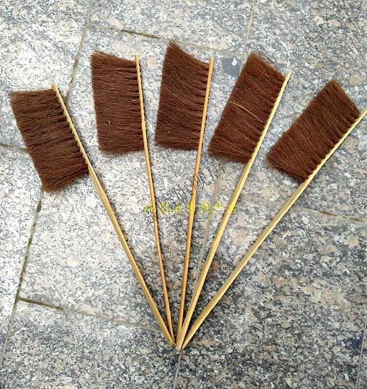 棕扫床刷床刷手工山棕大号长柄除尘扫床车内清洁刷无静电棕刷