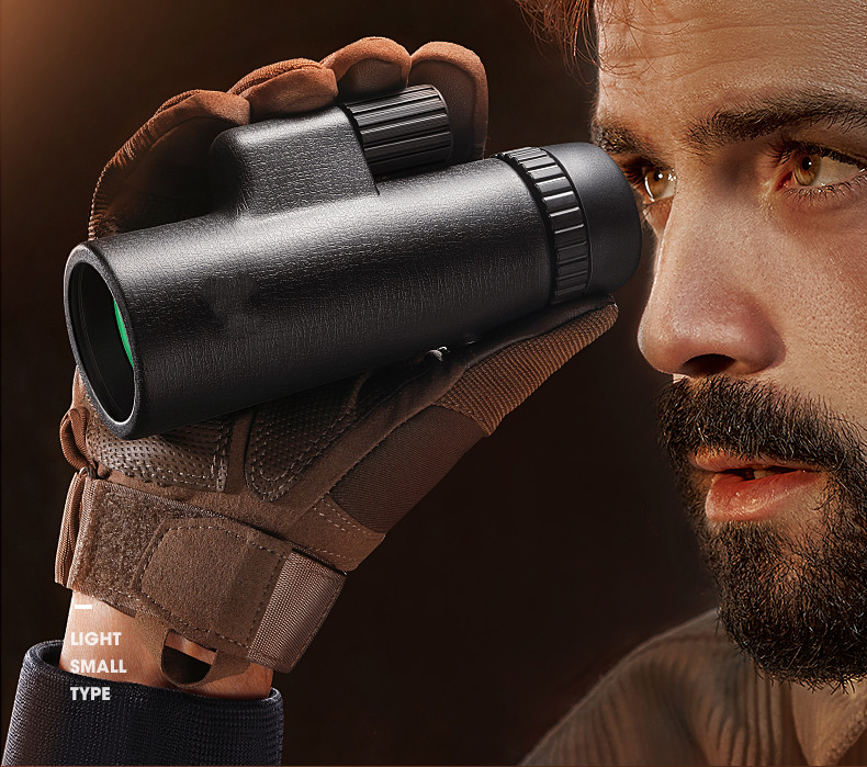 单筒望远镜 高倍高清级户外微光望眼镜儿童便携看演唱会黑色目镜 标准