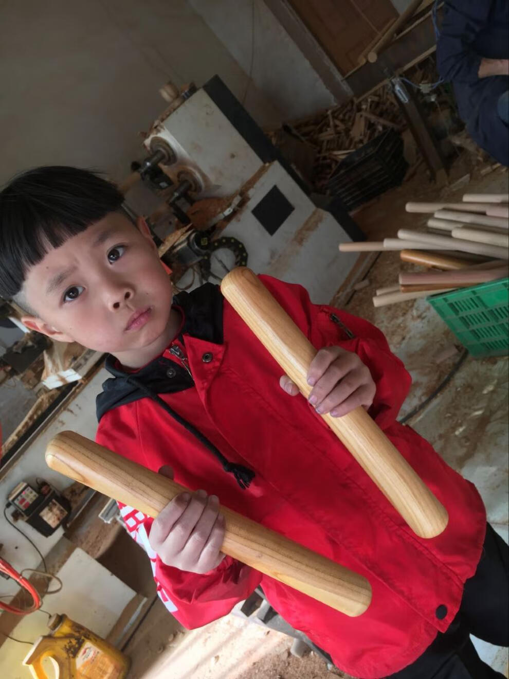 擀面杖实心桃木擀面杖擀面棍无油漆实木擀面棒饺子皮赶面杖加粗实心木