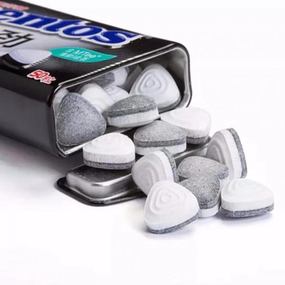 5折 曼妥思薄荷糖 35g 曼妥思薄荷糖铁盒清新接吻清凉糖果零食 薄荷味