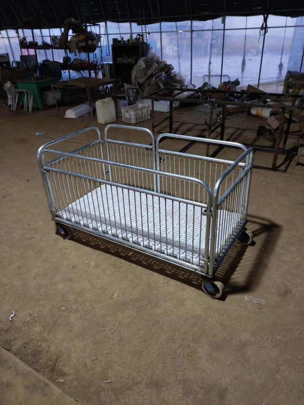 5ww猪笼母猪肥猪逮猪车卖猪买猪用称猪转运猪抓猪推车笼子 三开门1.