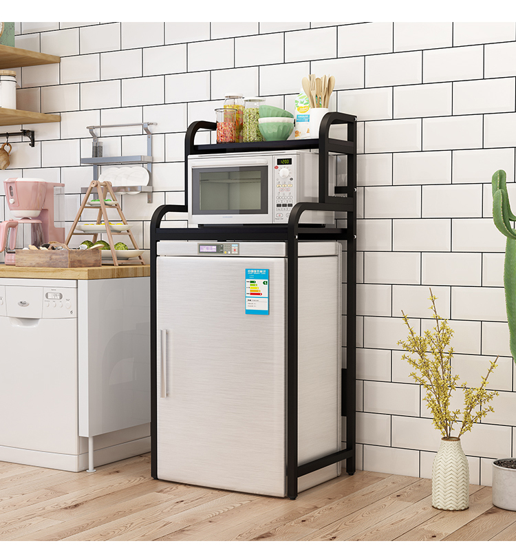 凯利特瑞冰箱增高置物架小型冰箱置物架上方多层冰柜厨房落地收纳架子