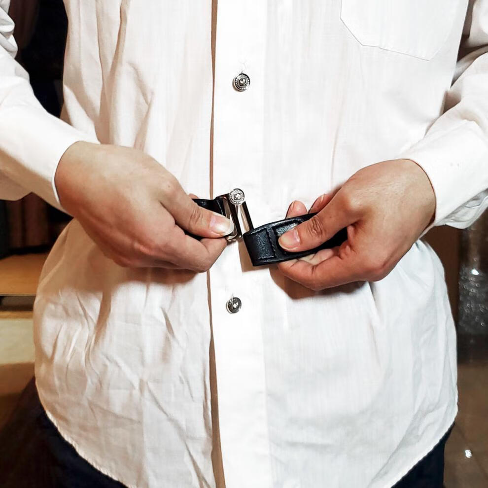 库特优衬衫固定夹衬衫固定神器商务衬衣防滑带防皱绑带腰围固定带腰带