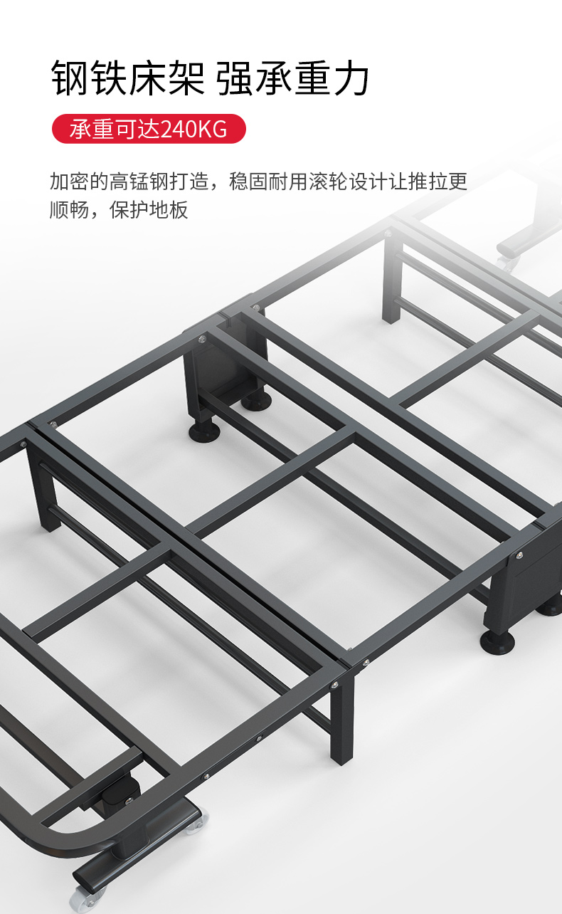 陪护床折叠单人办公室午休折叠床单人躺椅家用简易硬板医院陪护床睡觉