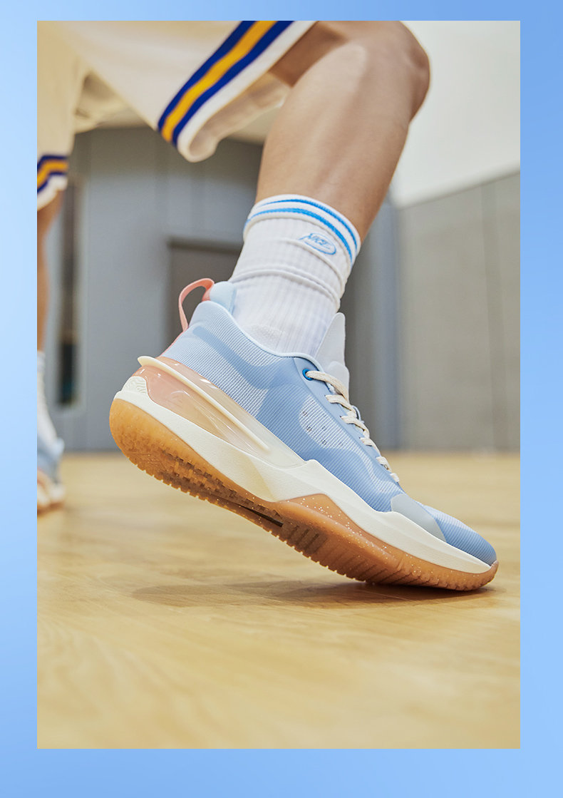 匹克态极闪现3代篮球鞋鹊桥配色樱花配色新款球鞋男e13937a陶瓷蓝41