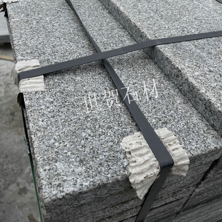 铺地石板花岗岩天然板火烧板芝麻灰中国黑麻材火烧面大理石材枫叶粉红