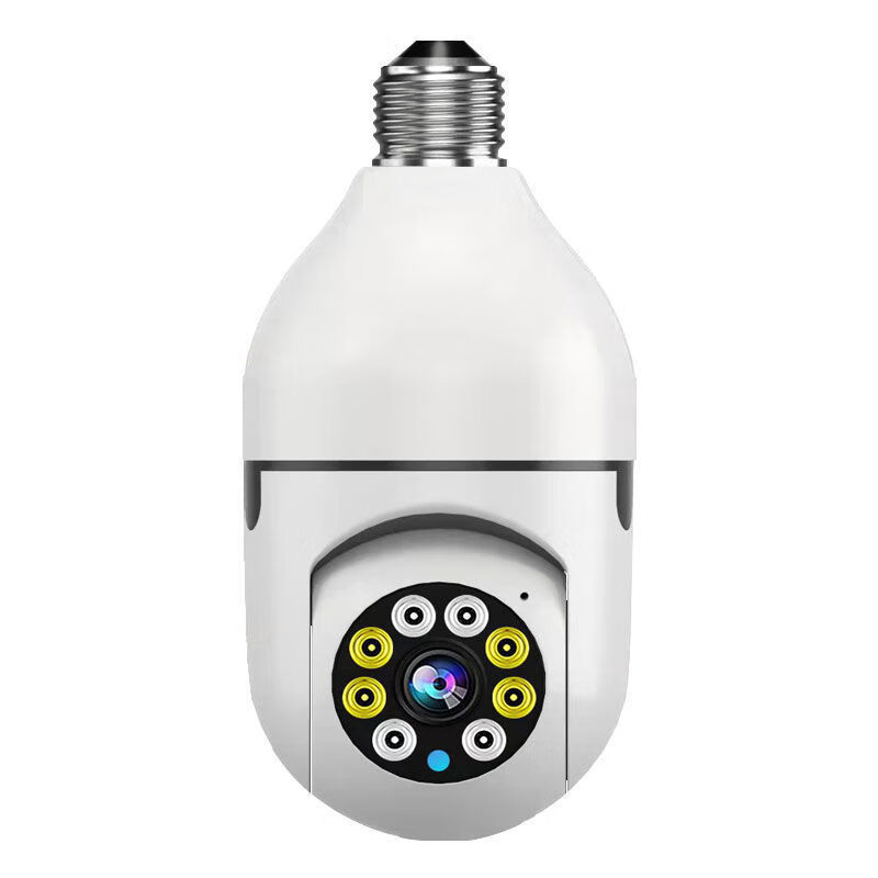 360度全景灯泡高清摄像头家用监控器无线wifi远程连接手机可对话韵果