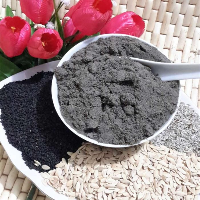 黄瓜籽生菜籽黑芝麻组合粉现磨子粉仔粉生菜籽粉500g 熟黄瓜熟生菜熟