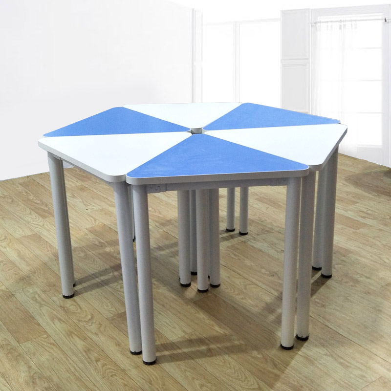 navcon六边形活动桌椅组合心理咨询团体辅导室课桌小学生图书馆阅览