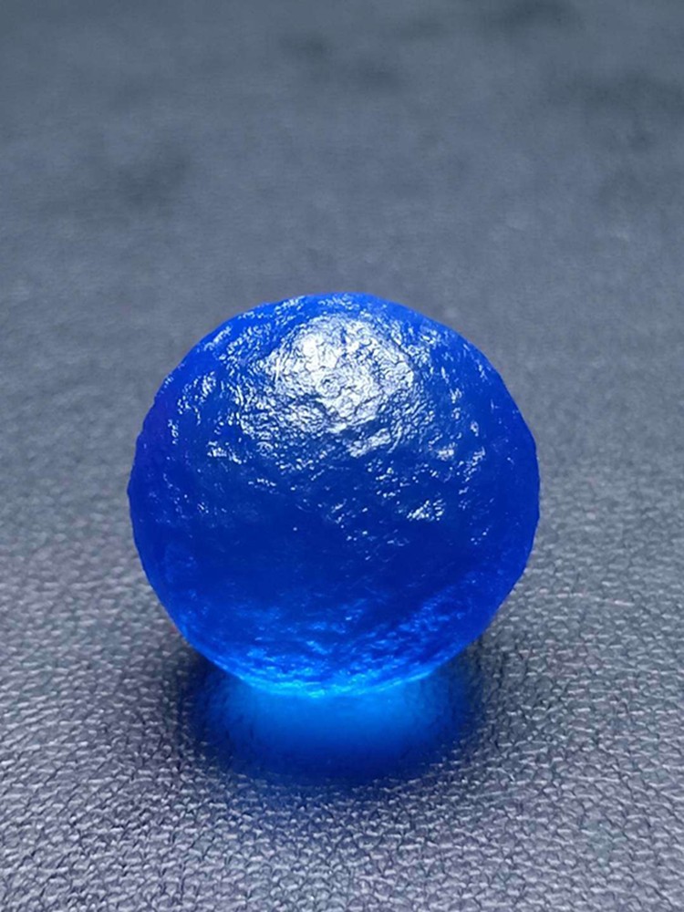 静黛天然俄罗斯蓝陨石把玩原石diy吊坠疗愈灵性宇宙能量石特惠19mm