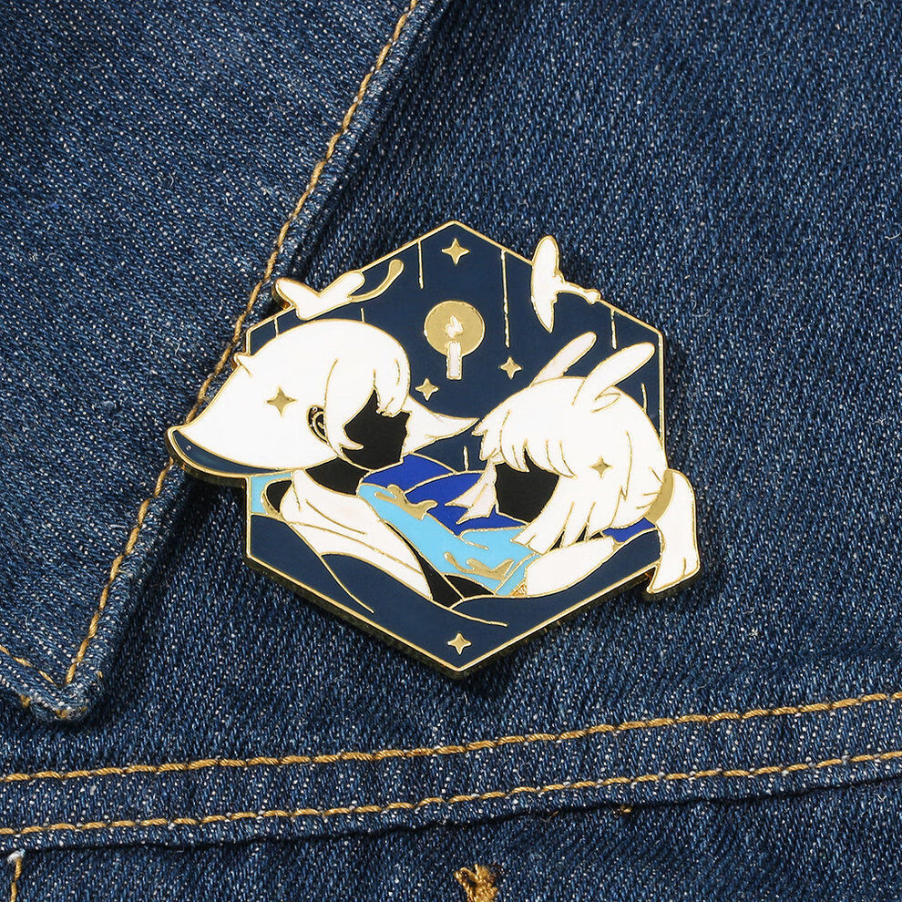 光遇徽章游戏sky光遇周边龙骨卡卡白鸟平菇金属徽章吧唧章胸针 光遇