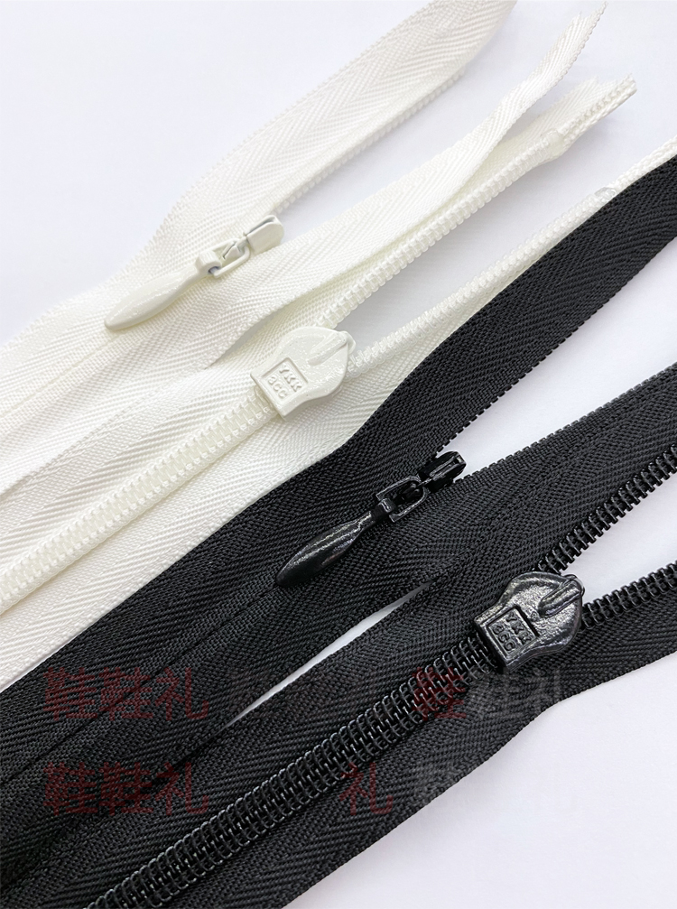 ykk拉链ykk3号布边隐形拉链水滴头婚纱短连衣裙子旗袍自锁拉链一站式