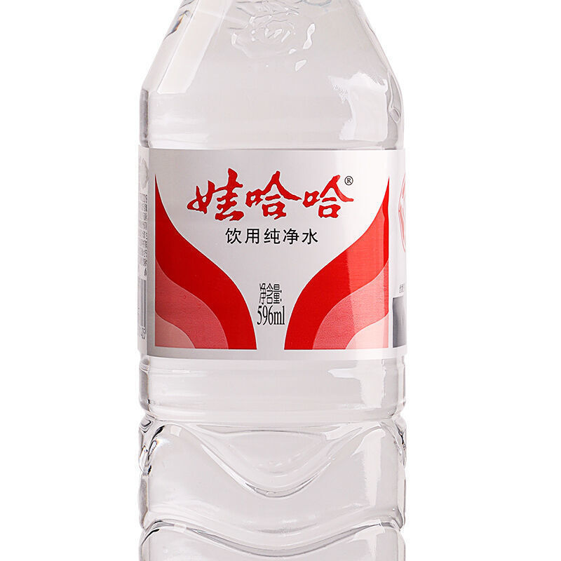 娃哈哈饮用纯净水350ml1224瓶饮用水整箱596ml12瓶临期