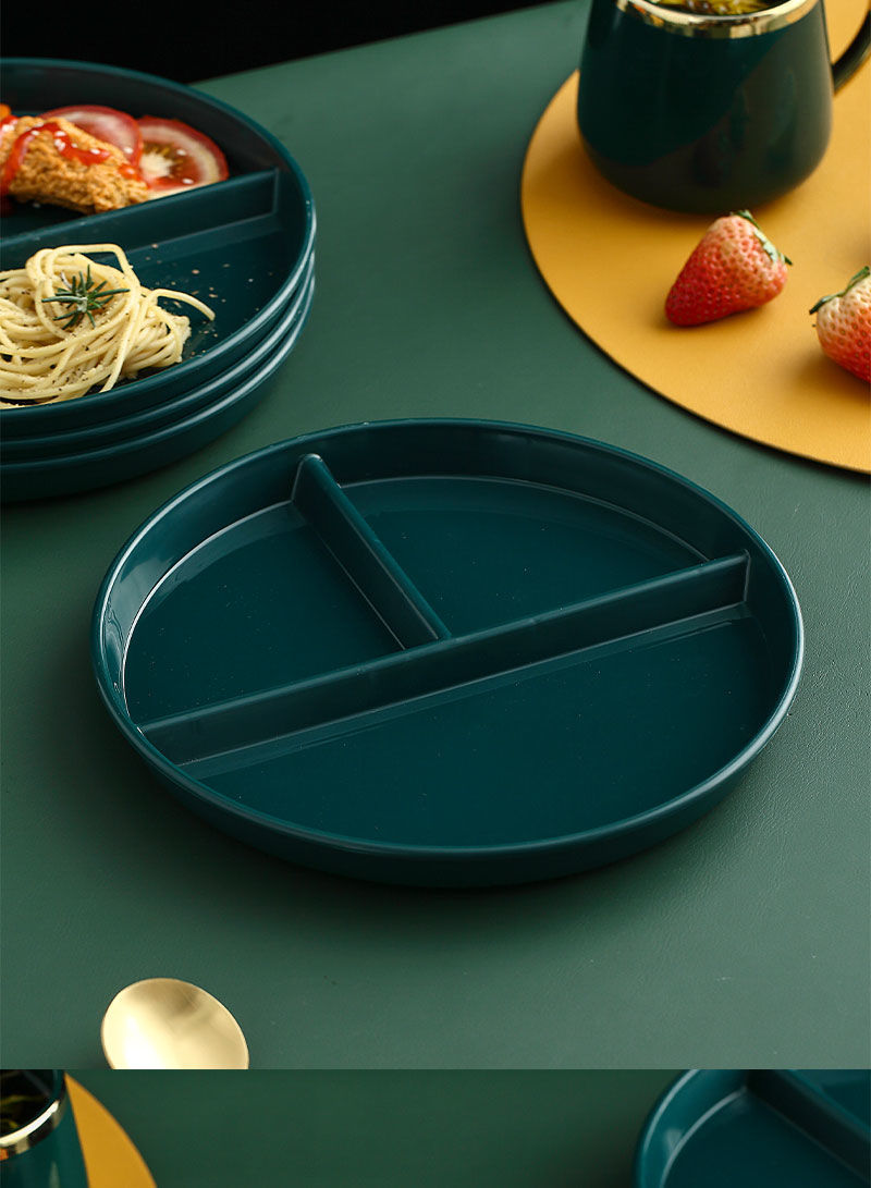 定量减脂餐盘盘子大人一人食三格分格分隔分餐式餐具儿童家用211减脂