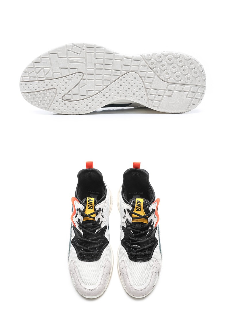 安踏弹力胶科技休闲鞋男鞋2022夏季新款透气跑步鞋男子运动鞋百搭鞋