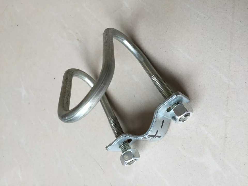 定制双u型卡扣u型管卡镀锌十字扣件钢管连接件脚手架固定卡箍4分4分