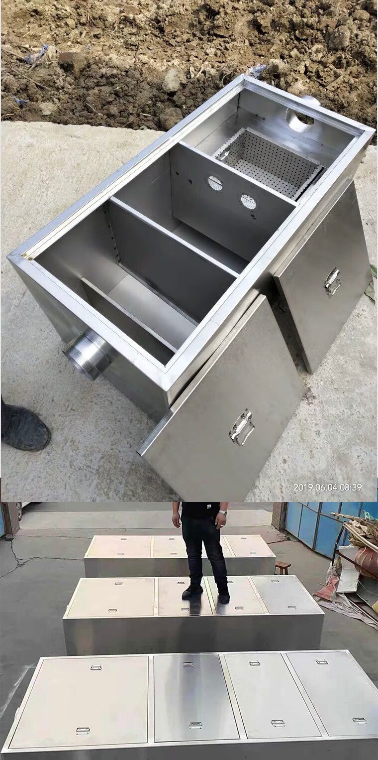 厨领时代不锈钢地埋式隔油池餐饮三级商用油水分离器污水过滤定制定制