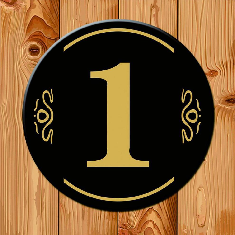 数字门牌号网吧座位号码牌亚克力编号标牌贴浴室储物柜号牌餐桌贴椭圆