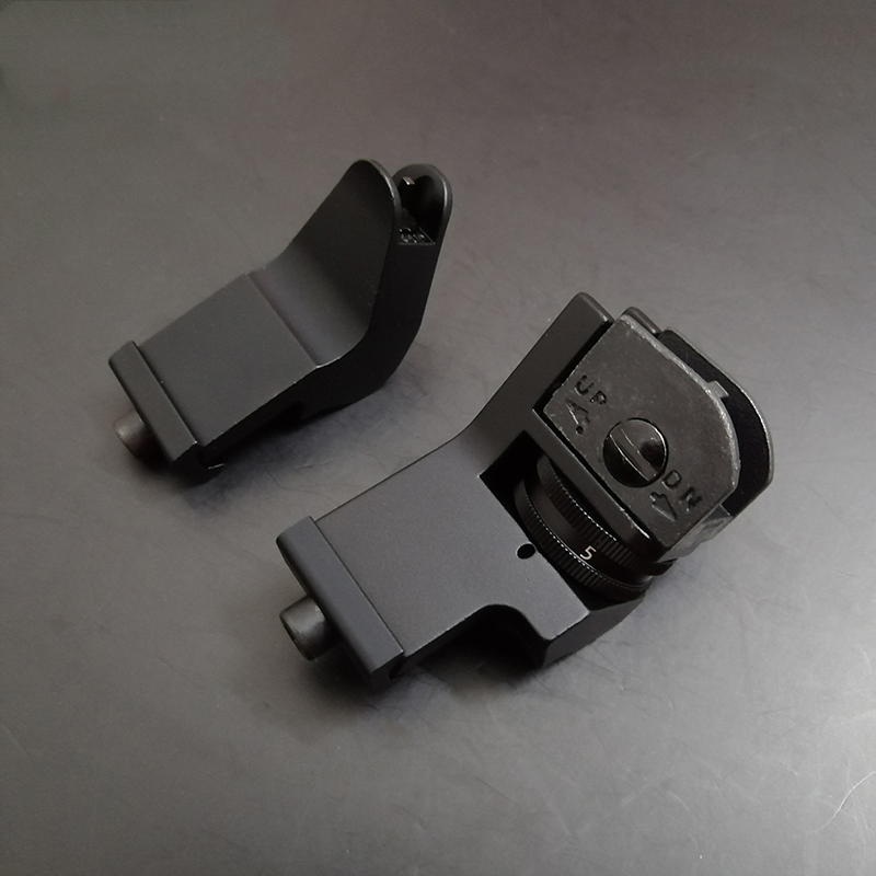 416机瞄 特洛伊y型o型螃蟹钻石折叠slr hk416机瞄前后准星玩具模型 45