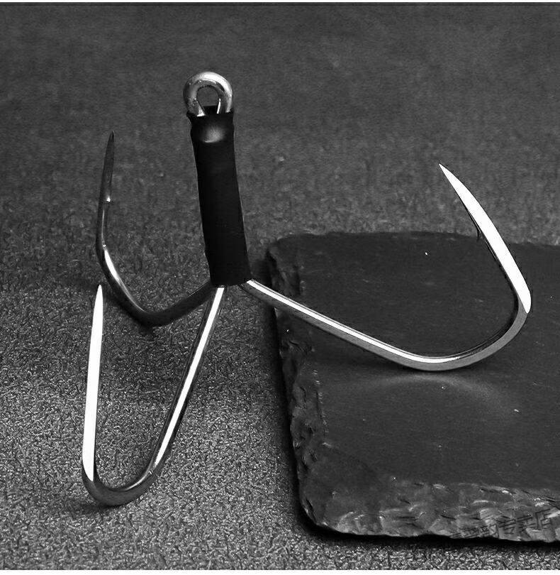 三爪手研破鳞锚钩刀锋有刺无刺大号锚钩挂鱼刀锋尖锚鱼钩 【20个】
