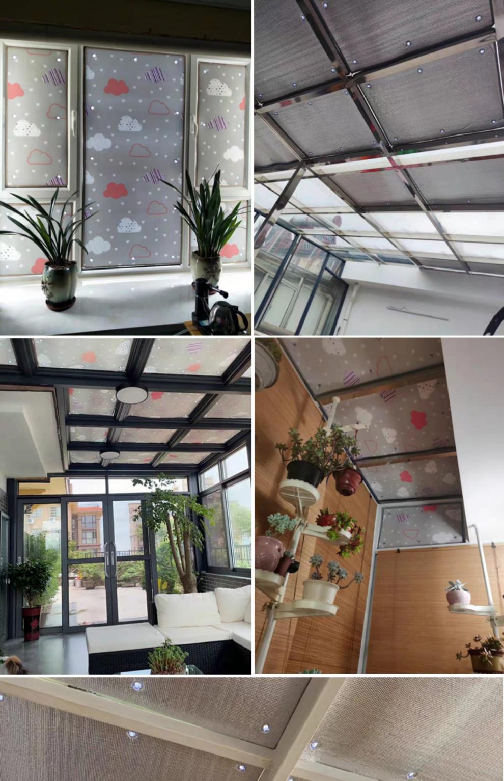 阳光房隔热膜阳台遮阳板家用防晒窗户玻璃隔热板铝箔挡板遮阳神器 60*