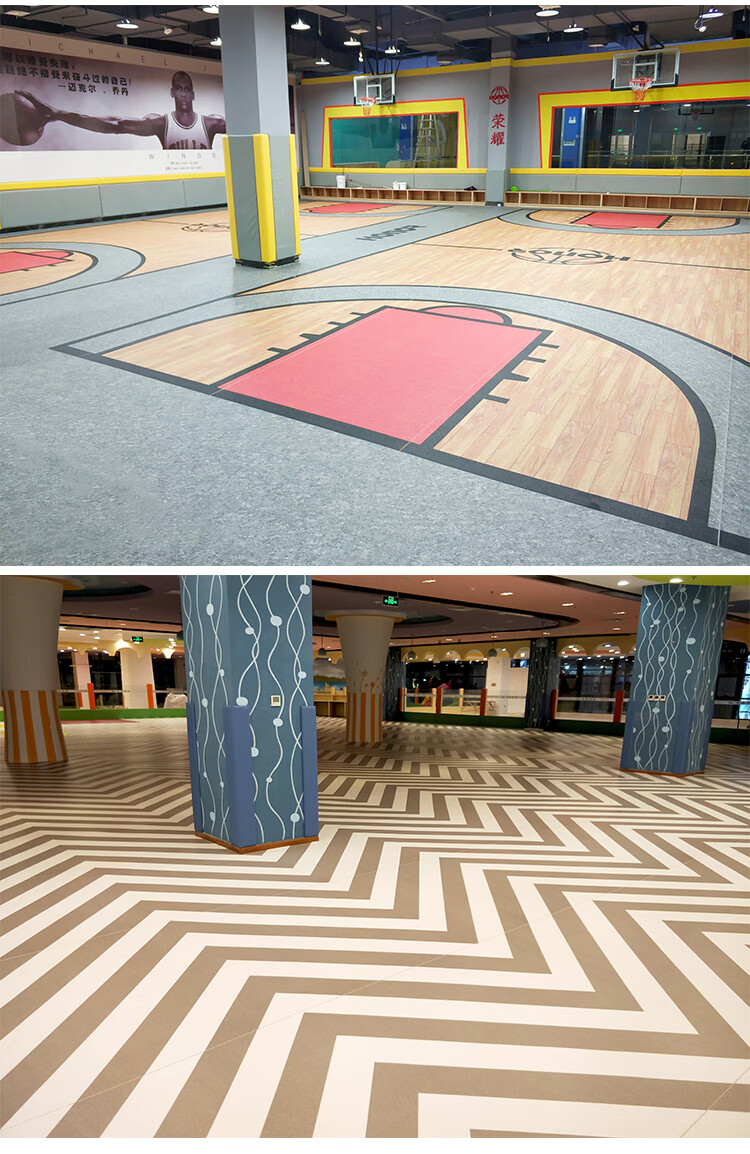 健身房360私教功能地胶少儿体适能训练地垫个性图案运动地板定制定制