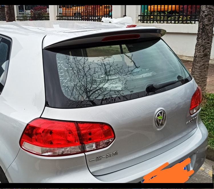 诺纳 适用高尔夫6尾翼 大众高尔夫六代免打孔golf6改装gti运动原厂款