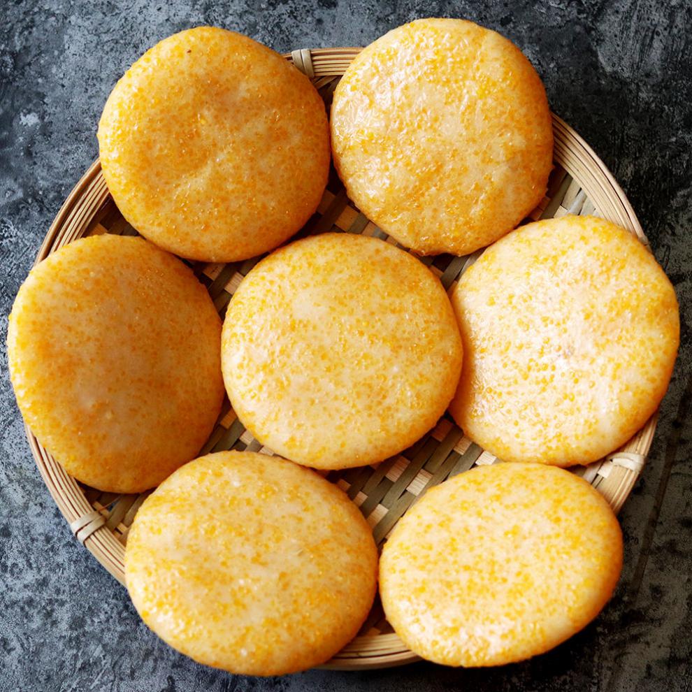 玉米包谷糍粑红糖糍粑糯米手工半成品贵州湖南特产小吃 黄豆粉 玉米