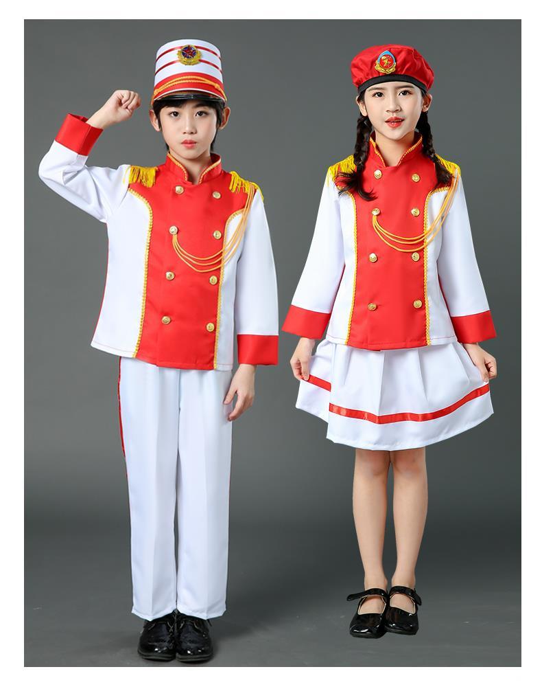 新款鼓号队服装鼓手鼓号服中小学生幼儿园升旗手服军鼓队20222022