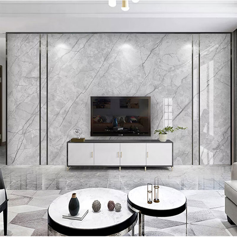 仿大理石墙布电视背景墙壁纸客厅现代简约沙发影视墙壁布大气壁画01款