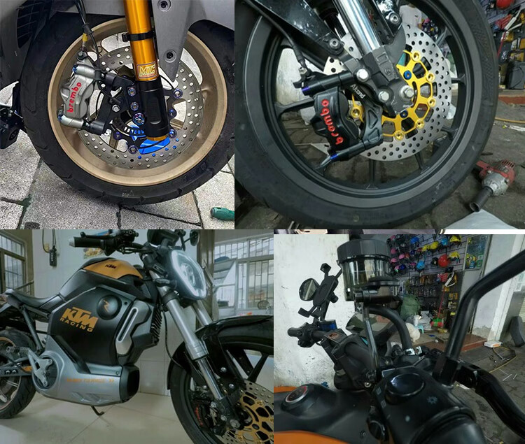 国产布雷博m50大辐射对四卡钳摩托车川崎改装电动车刹车下泵 m50卡钳