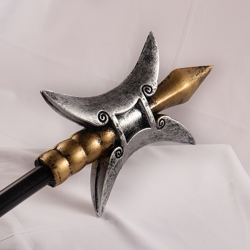 偃月刀武i器长i枪pu软胶材质模型大号1米武i器儿童玩具 pu93cm三国-斧