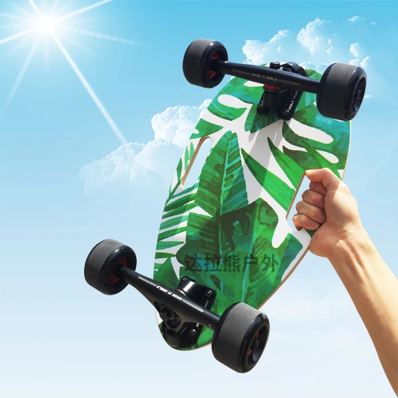 小滑板甲壳虫便携小鱼板成人儿童初学刷街代步瓜子滑板火影佐助高配
