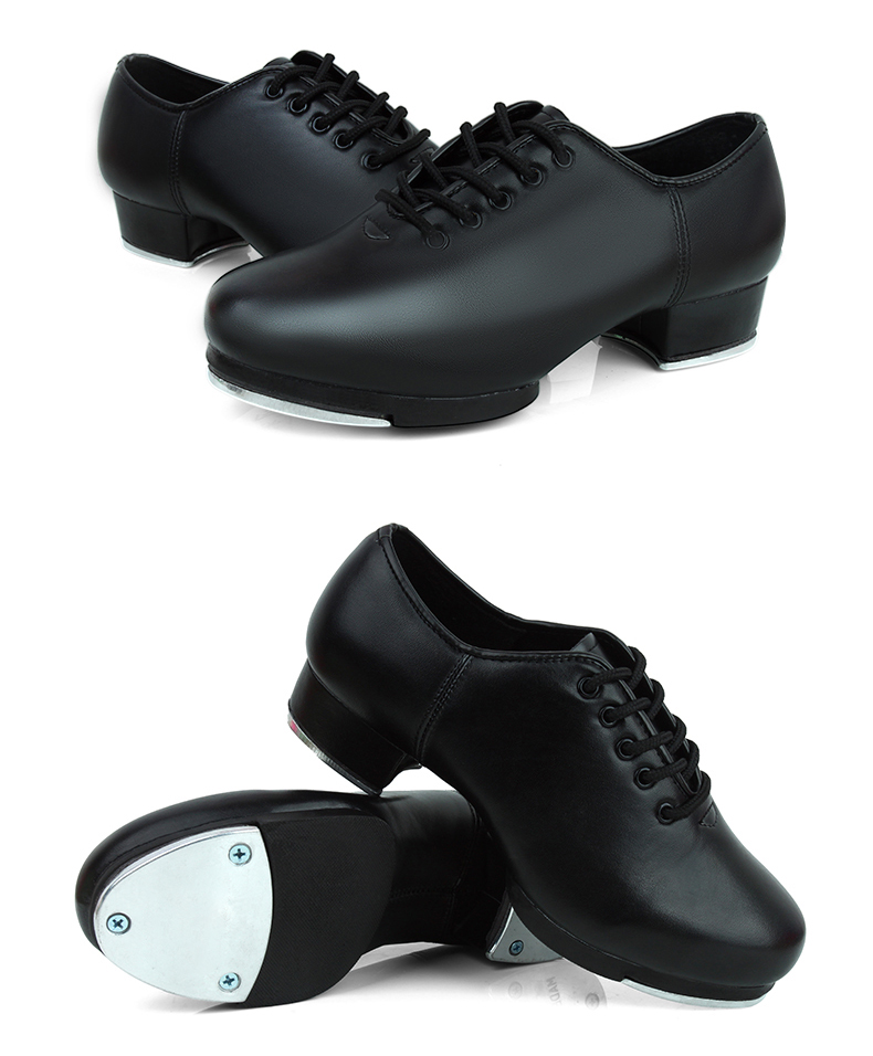 儿童少儿男童女童男软底仿皮牛皮黑色踢他舞鞋女码仿皮软底踢踏鞋32