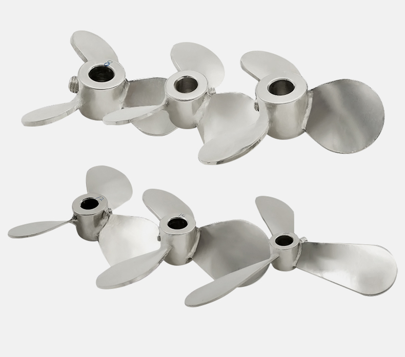 定制三叶304不锈钢搅拌叶片叶轮搅拌器搅拌桨油漆搅拌机分散桨叶直径