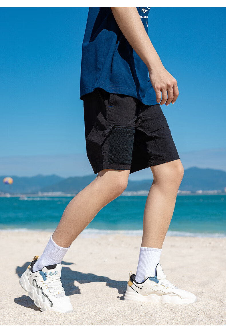 安踏短裤男2022夏季新款梭织运动裤休闲透气五分裤潮流宽松短裤男ac