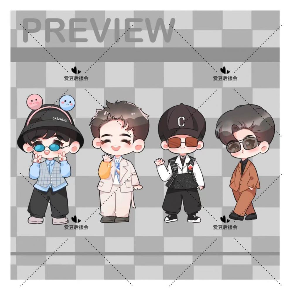 秦霄贤立牌 原创德云社秦霄贤第三波会动的风车q版立牌摆件q版钥匙扣