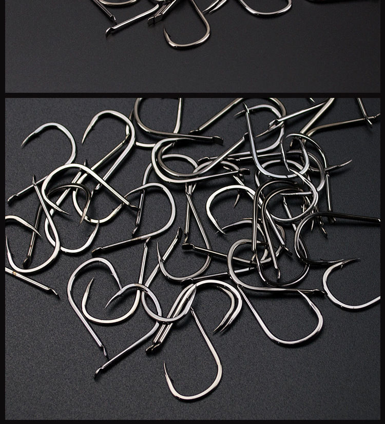 伊势尼有倒刺日本进口鱼钩散装鲫鱼鲤鱼草鱼钓鱼钩台钓勾渔钩100枚2