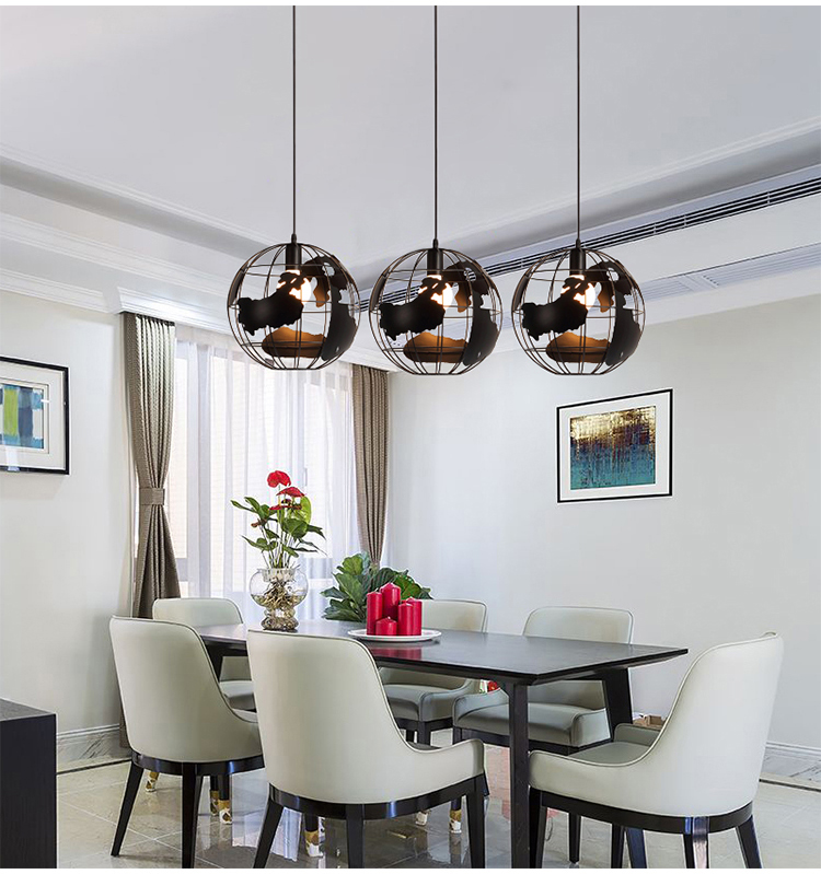 欧普侍餐厅吊灯三头简约现代创意个性水晶灯吧台小北欧饭厅餐具佛山