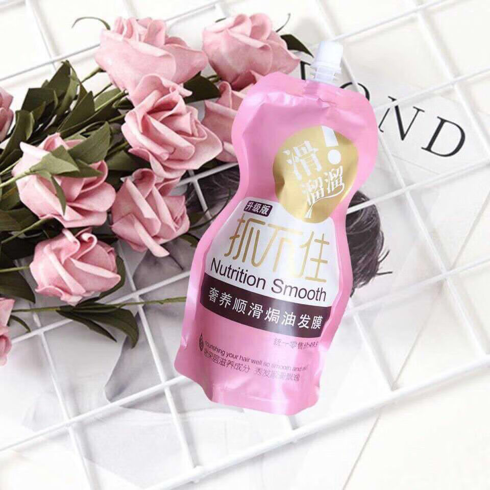 水尚茗蔻发膜滑溜溜抓不住洗发乳滋润丝滑柔顺抓不住发膜修护发素一袋