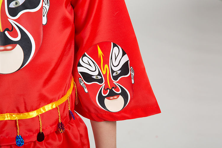 小憨鹿儿童戏服京剧说唱脸谱元旦舞蹈俏花旦戏剧表演服服装女演出服