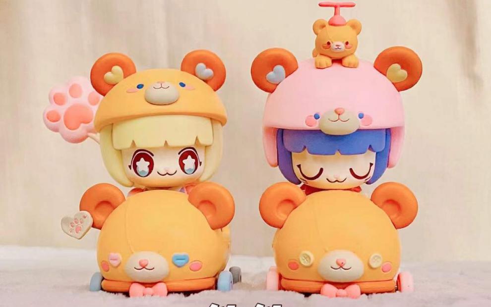 kimmymiki碰碰车盲盒baby女孩儿童可爱潮玩公仔新年礼物网红 咩咩