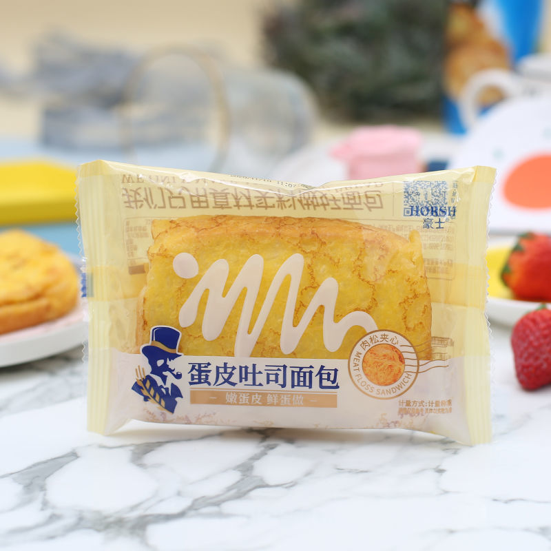 豪士蛋皮吐面包营养早餐吐小小面包红豆吐点心小吃豪士红豆吐250克