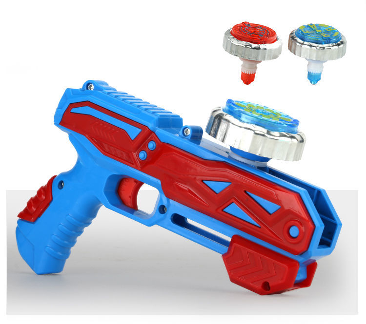 陀螺枪玩具魔幻发光合金陀螺套装男孩发射器对战玩具枪战斗盘 小号1枪