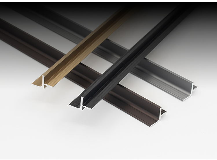 铝合金斜边隐形免拉手l青古铜现代简约橱柜门隐型斜面收口封边条斜边