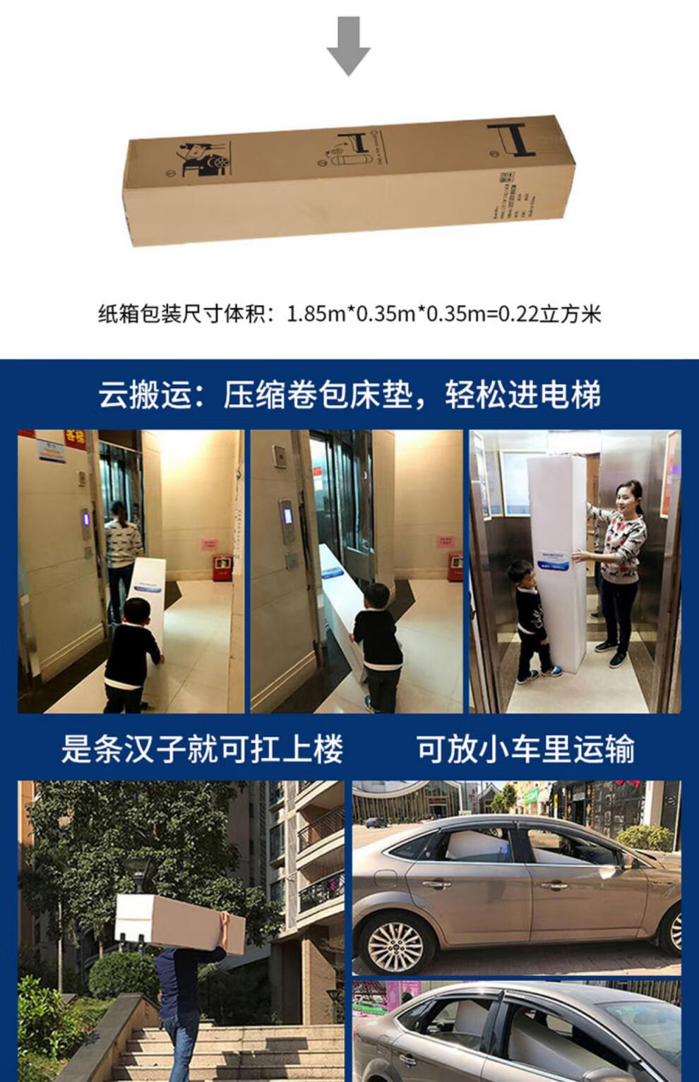 软床垫席梦思卷包床垫新款潮款网红款稍硬款厚度约21cm1800x2000mm