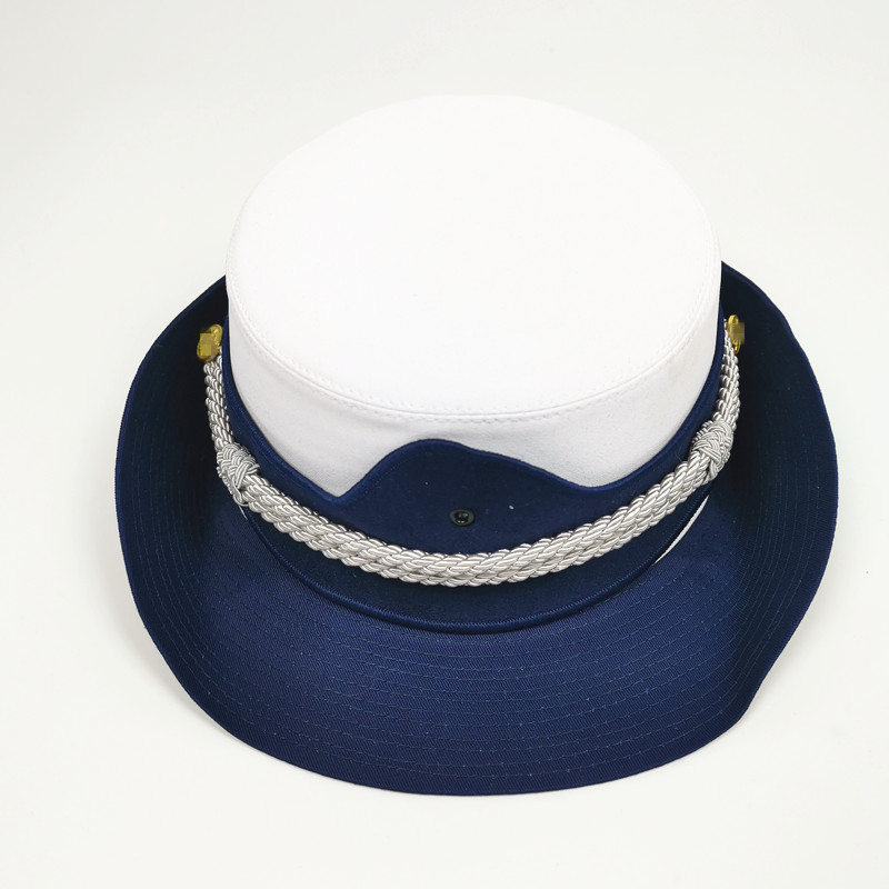 大檐帽陆专职员救援子女士卷檐帽男白色大盖帽指挥长 男指长 头围56